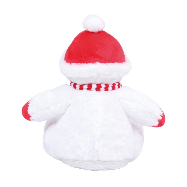 Mumbles Zipped Snowman Plyschleksak One Size Vit/Röd White/Red One Size