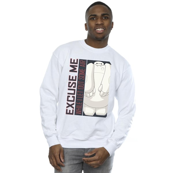 Disney Herr Big Hero 6 Baymax Excuse Me Some Air Sweatshirt L W White L