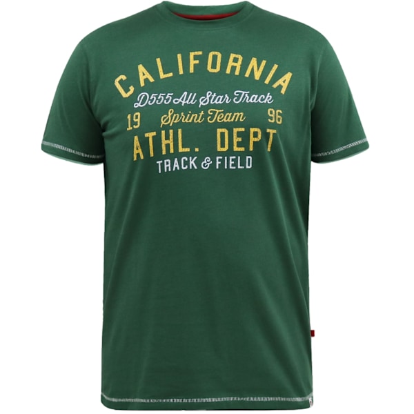 Duke Herr D555 Parnwell California Athletics Tryckt T-shirt S Green S