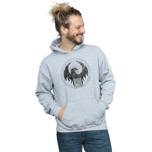 Fantastiska vidunder Mäns Distressed Magical Congress Hoodie 3XL Sp Sports Grey 3XL