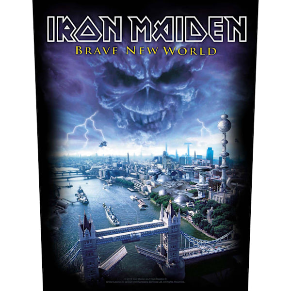 Iron Maiden Brave New World Patch One Size Svart/Blå Black/Blue One Size