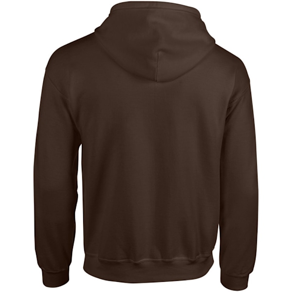 Gildan Heavy Blend Unisex Adult Full Zip Hooded Sweatshirt Top Dark Chocolate XL