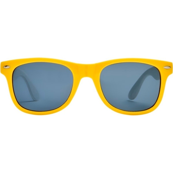 Bullet Unisex Adult Sun Ray Color Block Solglasögon One Size Ye Yellow/White One Size