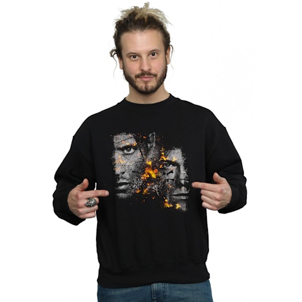 Supernatural Herr Sam Och Dean Eld Sweatshirt 4XL Svart Black 4XL