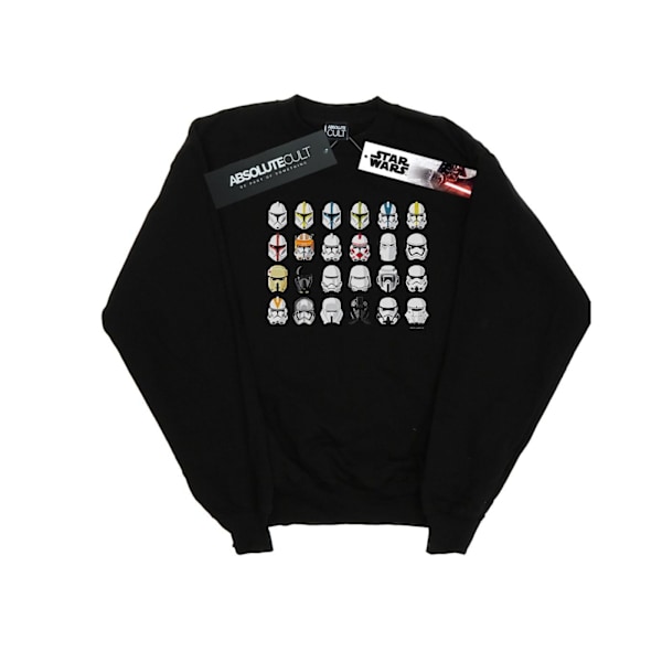 Star Wars Pojkar Trooper Hjälmar Sweatshirt 7-8 År Svart Black 7-8 Years