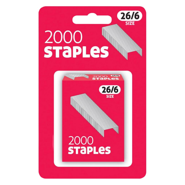 County Stationery Staples (Förpackning med 24000) One Size Silver Silver One Size