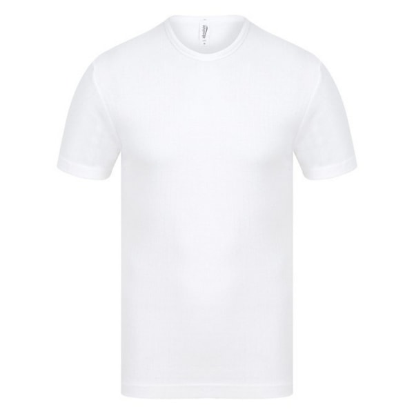 Absolute Apparel Thermal kortärmad t-shirt för män L Vit White L