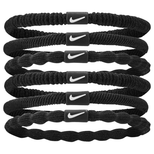 Nike 2024 Flex-hårband (förpackning med 6) One Size Svart Black One Size