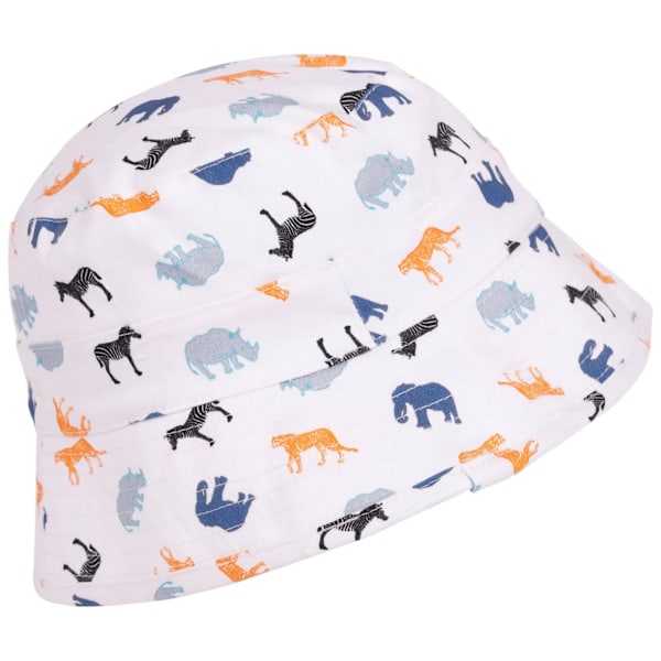 Trespass Zebdee Safari Animals Bucket Hat för barn 2-4 år White 2-4 Years