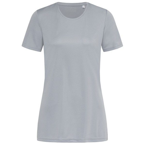 Stedman Dam/Dam Active Sports Tee L Silvergrå Silver Grey L