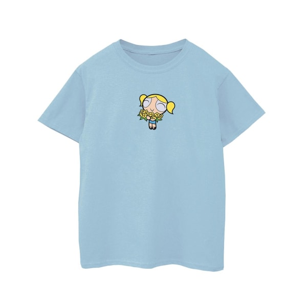 The Powerpuff Girls Girls Bubbles Flower Bomull T-shirt 5-6 år Baby Blue 5-6 Years