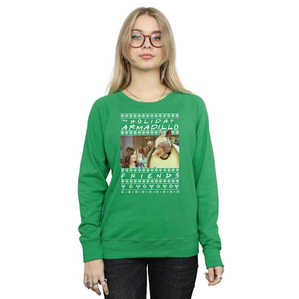 Friends Dam/Damer Fair Isle Holiday Armadillo Sweatshirt S Irish Green S