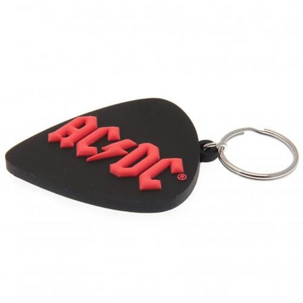 AC/DC PVC-nyckelring One Size Svart/Röd Black/Red One Size
