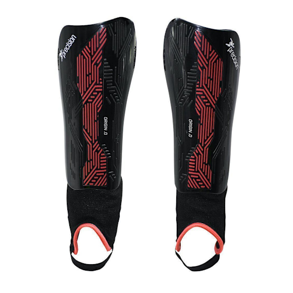 Precision Unisex Adult Origin.0 Shin Guards L Svart/Röd Black/Red L