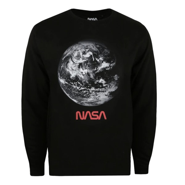 NASA Earth Sweatshirt för män L Svart Black L