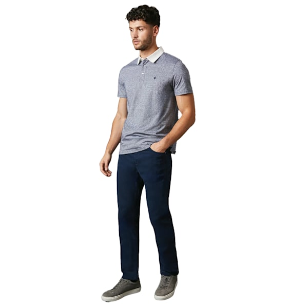 Maine Herr Twill Stretch Rak Skurna Jeans 40R Marinblå Navy 40R