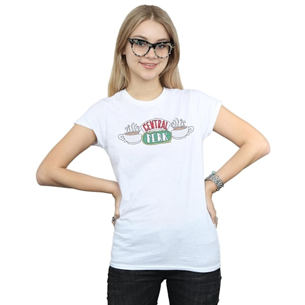 Friends Dam/Kvinnor Central Perk Skiss Bomull T-shirt XL Vit White XL