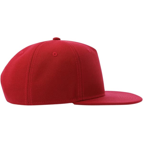 Atlantis Unisex Vuxen 5 Panel Snapback Baseball Cap En Storlek Röd Red One Size
