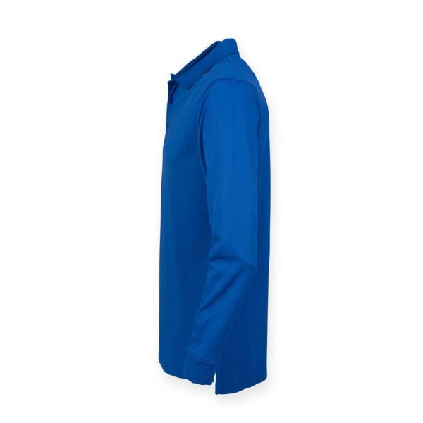 Henbury Adults Unisex långärmad Coolplus Piqu Polo Shirt M Ro Royal Blue M