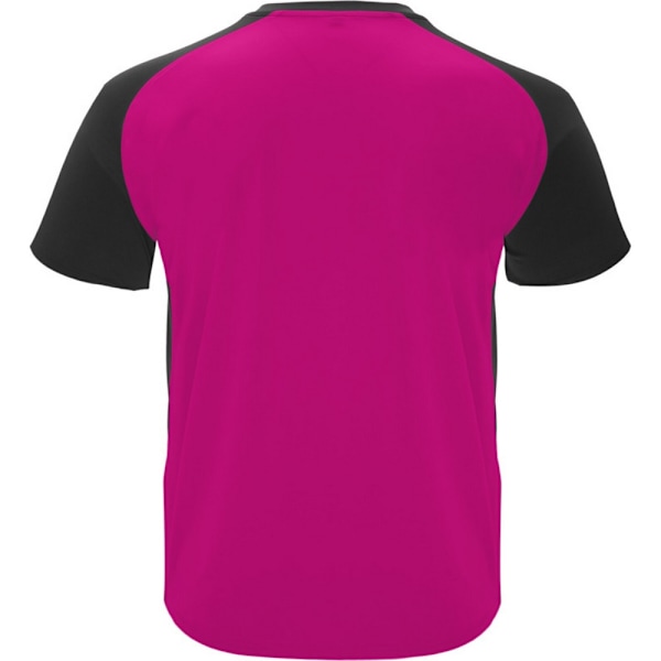 Roly Barn/Barn Bugatti Kortärmad Sport T-Shirt 12 År Fuchsia/Solid Black 12 Years