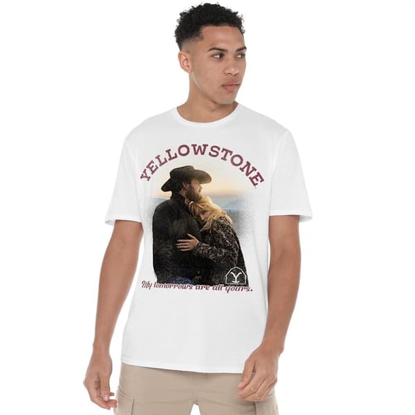 Yellowstone Herr Tomorrows Rip & Beth T-Shirt S Vit White S