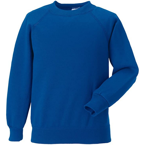 Jerzees Schoolgear Barn/Barn Raglan Sweatshirt 13-14 År Bright Royal Blue 13-14 Years