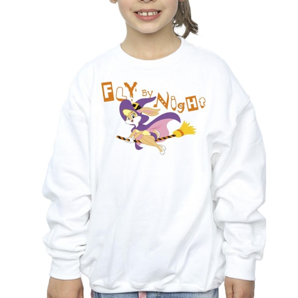 Looney Tunes Girls Lola Fly By Night Sweatshirt 7-8 år Vit White 7-8 Years