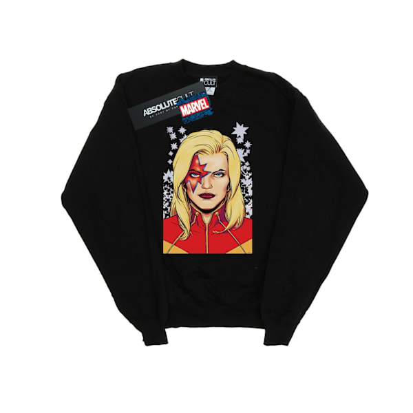 Marvel Herr Captain Marvel Glam Sweatshirt 5XL Svart Black 5XL