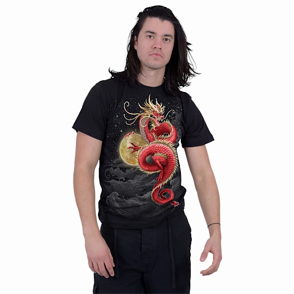 Spiral Direct Unisex Adult Shenlong T-Shirt XL Svart Black XL