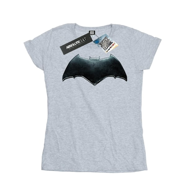 DC Comics Dam/Kvinnor Justice League Film Batman Emblem Bomull T-shirt Sports Grey XXL