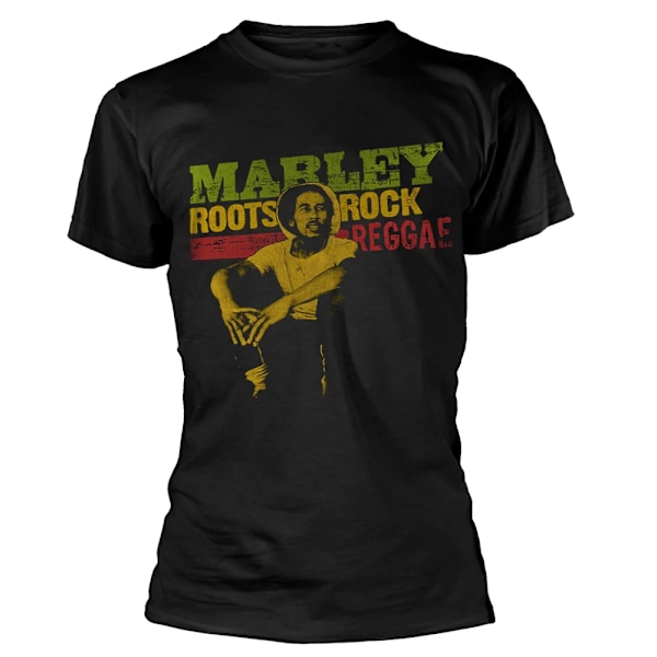 Bob Marley Dam/Kvinnor Roots Rock Reggae T-Shirt S Svart Black S