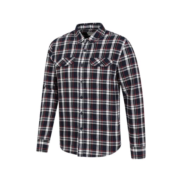 Mountain Warehouse Trace Flanell Långärmad Skjorta Herr M Blå Blue M