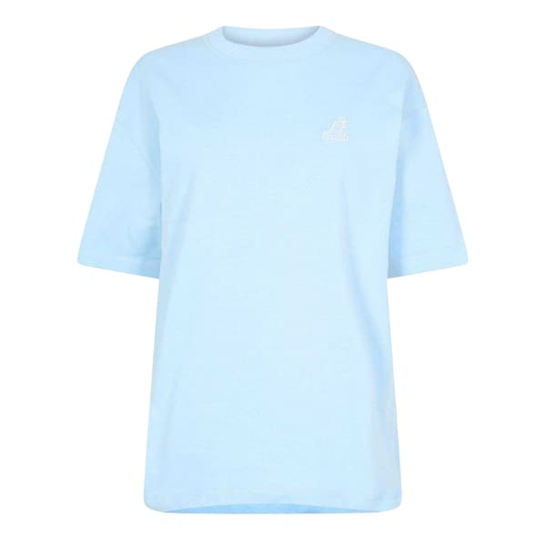 Kangol Dam Logotyp Oversized T-shirt 10 UK Blå Blue 10 UK