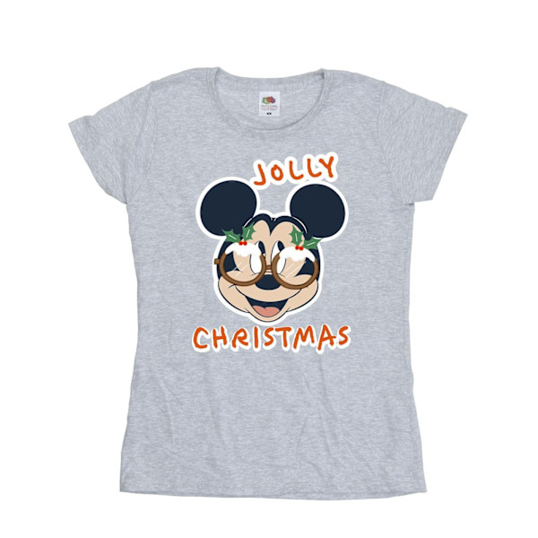 Disney Dam/Damer Mickey Mouse Jolly Christmas Glasögon Cotto Sports Grey XL