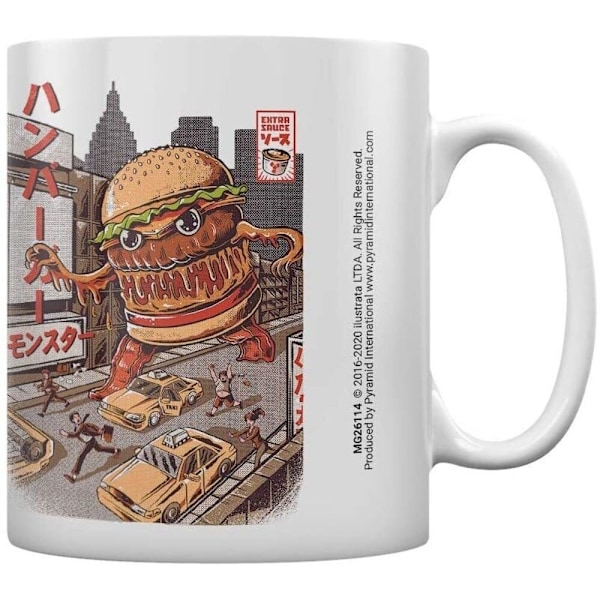 Ilustrata Burgerzilla Mug En Storlek Flerfärgad Multicoloured One Size