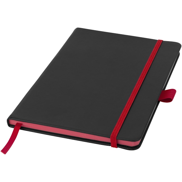 Bullet Colour Edge A5 Notebook (2-pack) 21 x 14,2 x 1,1 cm S Solid Black/Red 21 x 14.2 x 1.1 cm