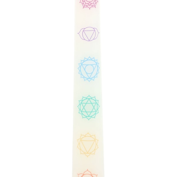 Något annat Chakra Balancing Taper Candle (paket med 3) O White/Multicoloured One Size