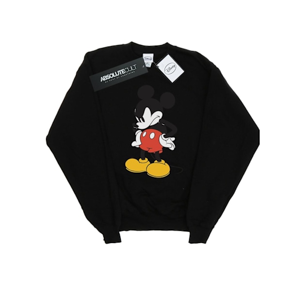 Disney Boys Mickey Mouse Angry Look Down Sweatshirt 7-8 år B Black 7-8 Years