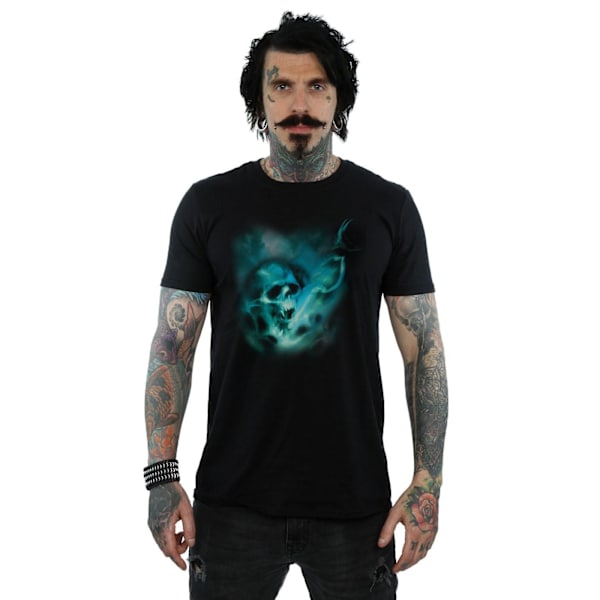 Harry Potter Män Voldemort Dark Mark Mist T-Shirt M Svart Black M