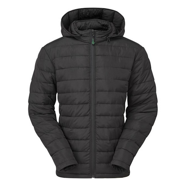 2786 Herr Delmont Återvunnen Vadderad Jacka XXL Svart Black XXL