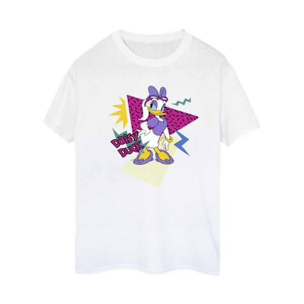 Disney Dam/Kvinnor Daisy Duck Cool Cotton Boyfriend T-Shirt S White S
