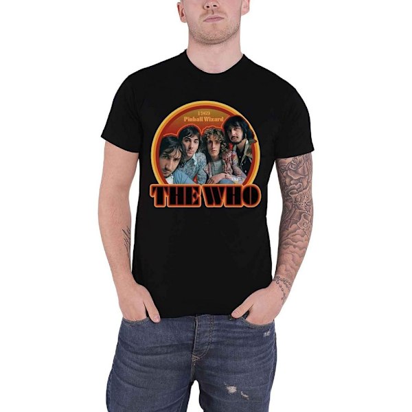 The Who Unisex Vuxen 1969 Pinball Wizard Bomulls T-shirt M Svart Black M