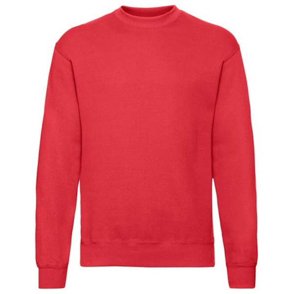 Fruit of the Loom Classic 80/20 Set-in Sweatshirt M Röd Red M