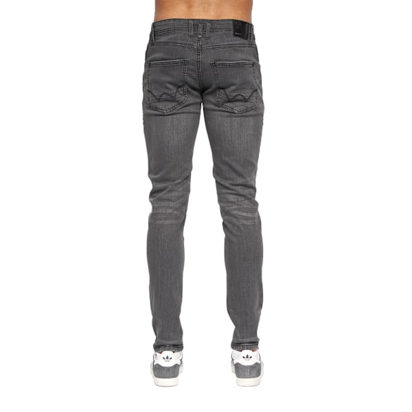 Duck and Cover Herr Tranfold Slim Jeans 38R Mellangrå Mid Grey 38R