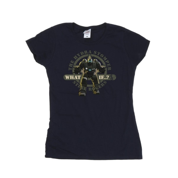 Marvel Womens/Ladies What If Hydra Stomper Rodgers Cotton T-Shi Navy Blue M