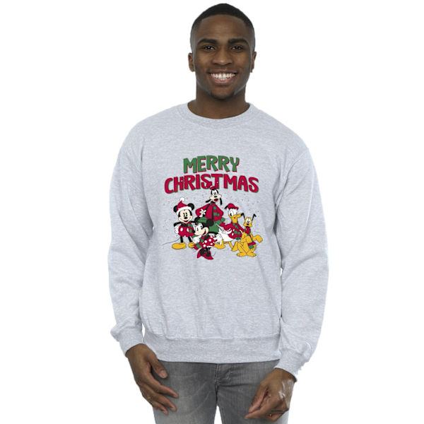 Disney Herr Mickey Mouse God Jul Karaktärer Sweatshirt Sports Grey XL