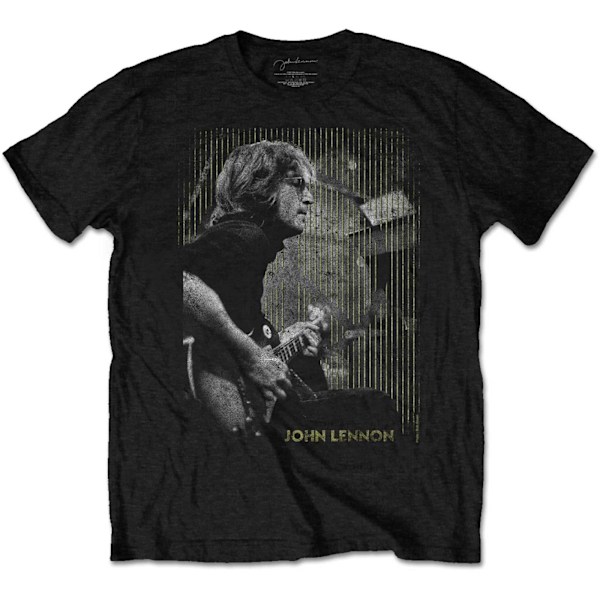 John Lennon Unisex Adult Gibson Bomull T-shirt L Svart Black L