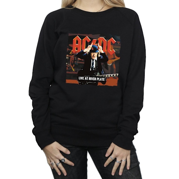 AC/DC Dam/Kvinnor Live At River Plate Columbia Records Sweatshirt Black XL