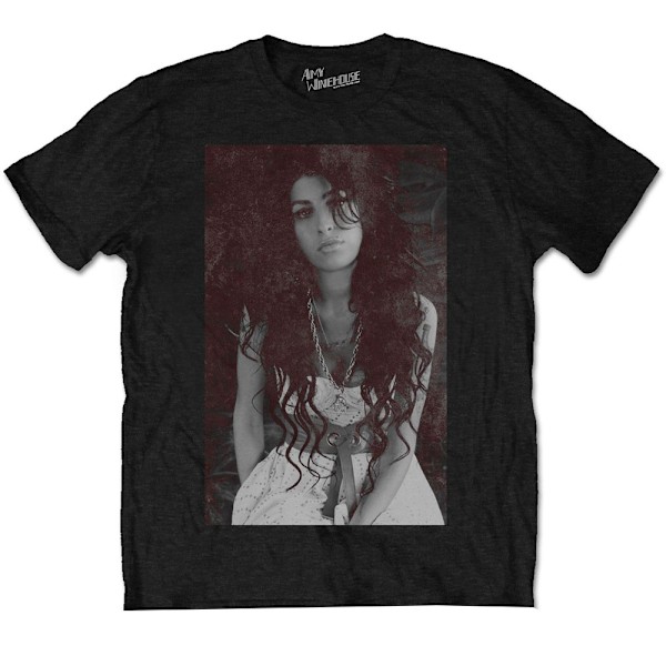 Amy Winehouse Unisex Vuxen Back To Black Krita Tavla Bomulls T-Shirt Black L