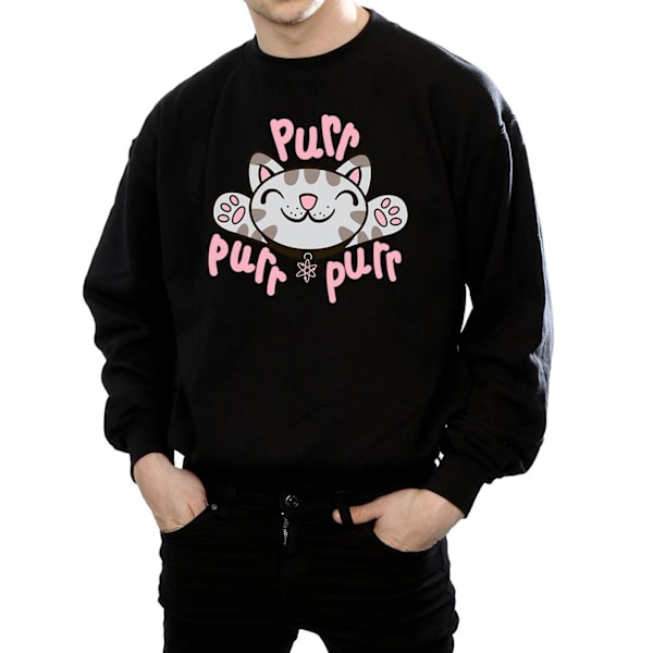 Big Bang Theory Mjuk Kitty Purr Sweatshirt M Svart Black M
